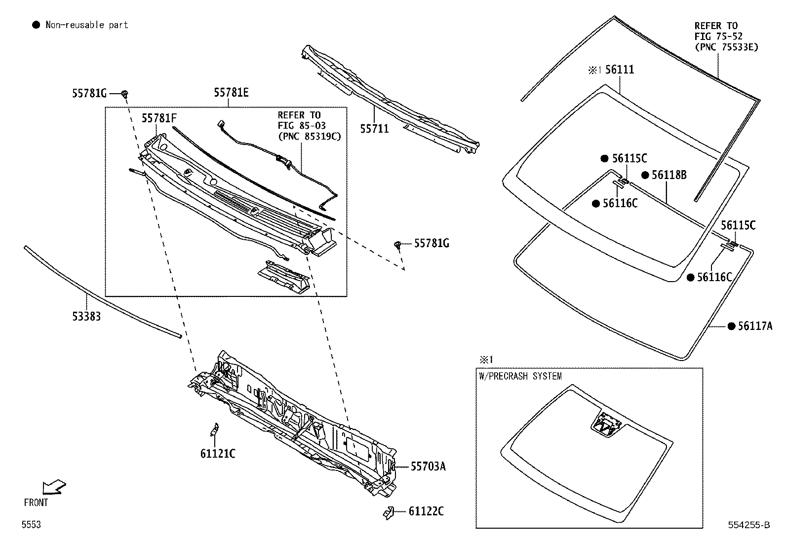 Exploded illustration 554255B