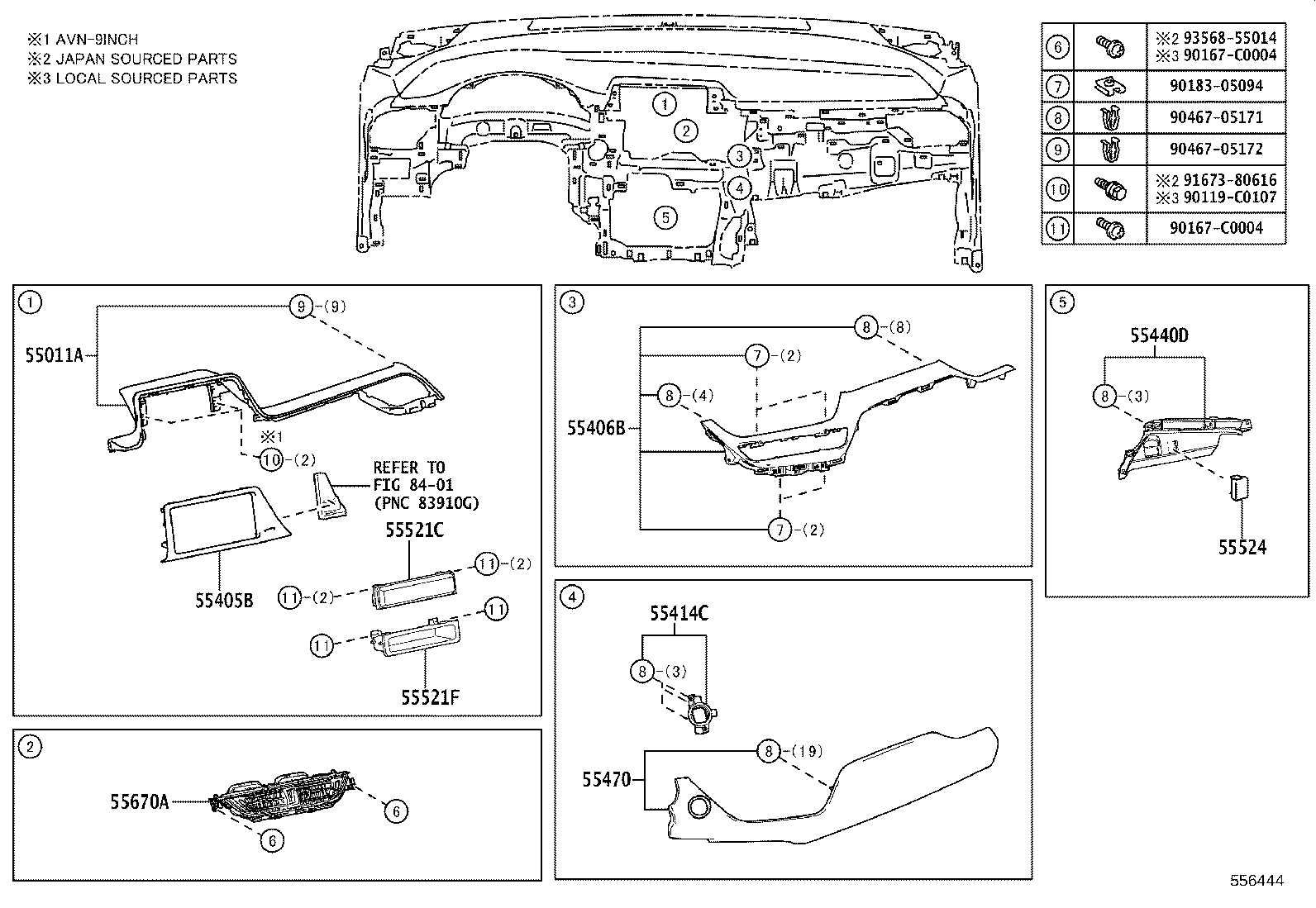 Exploded illustration 556444
