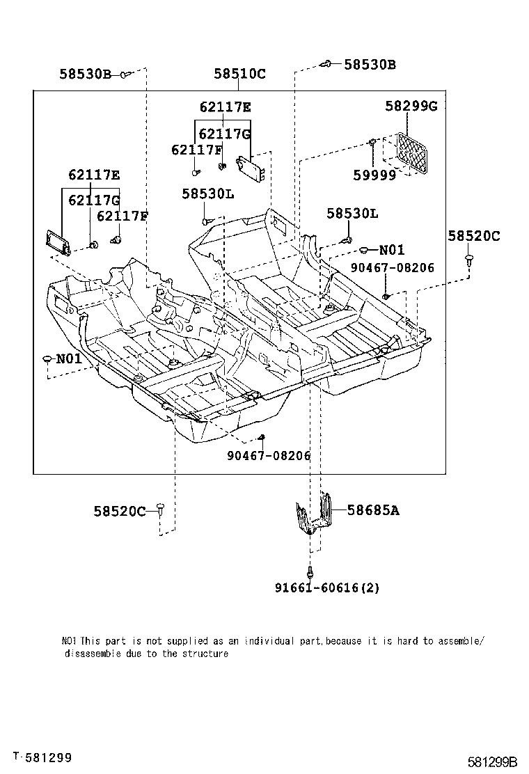 Exploded illustration 581299B
