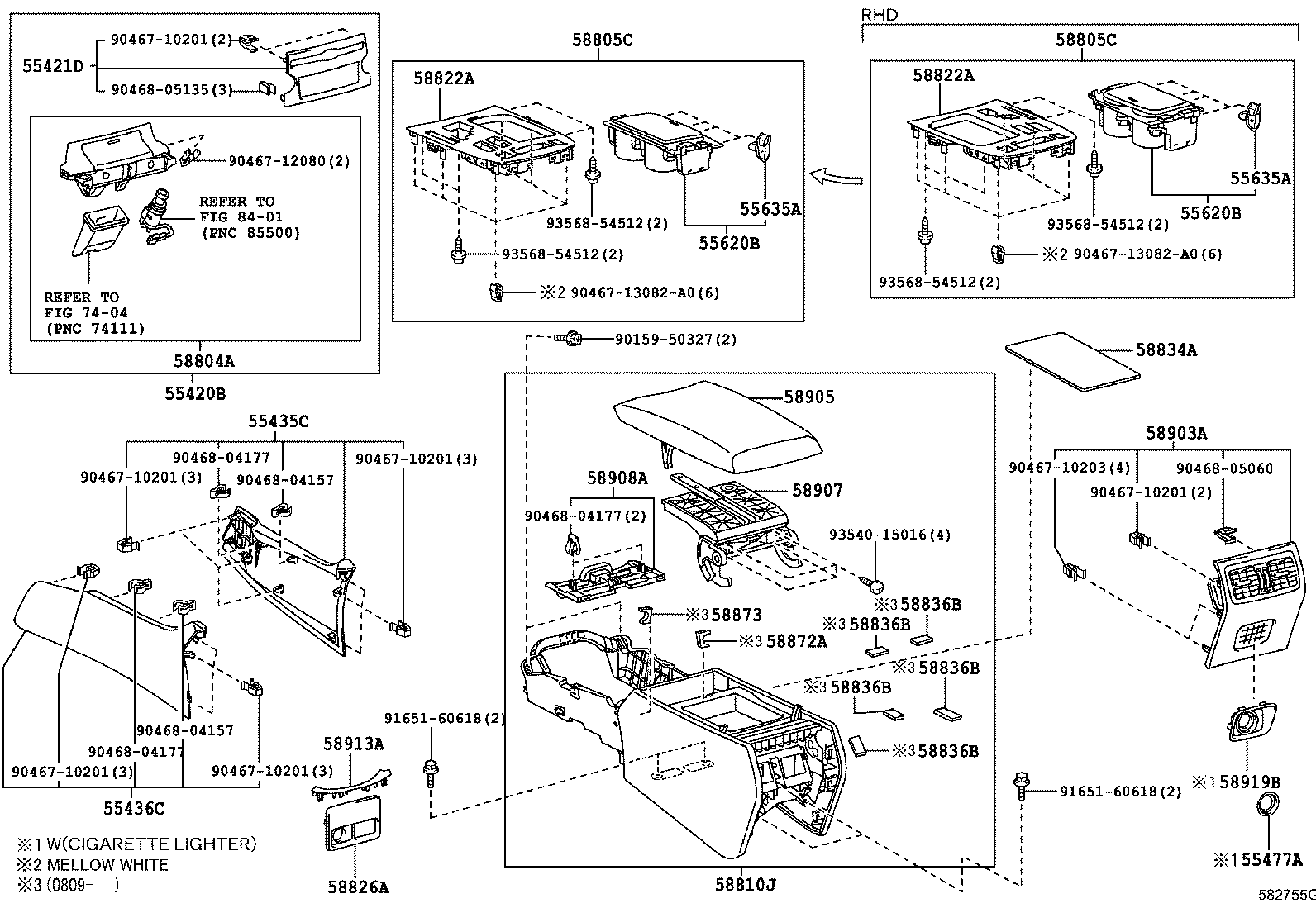 Exploded illustration 582755G