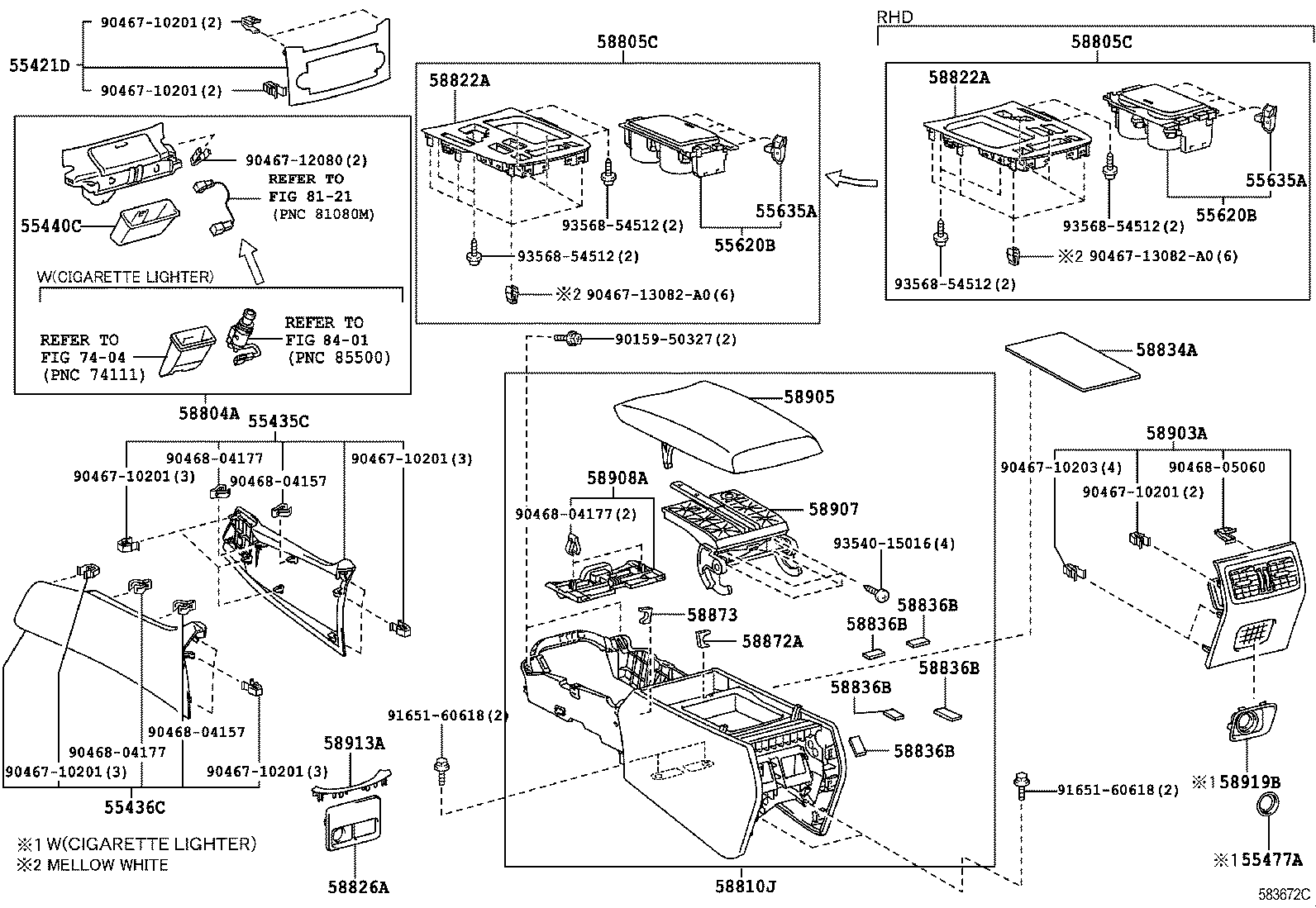 Exploded illustration 583672C