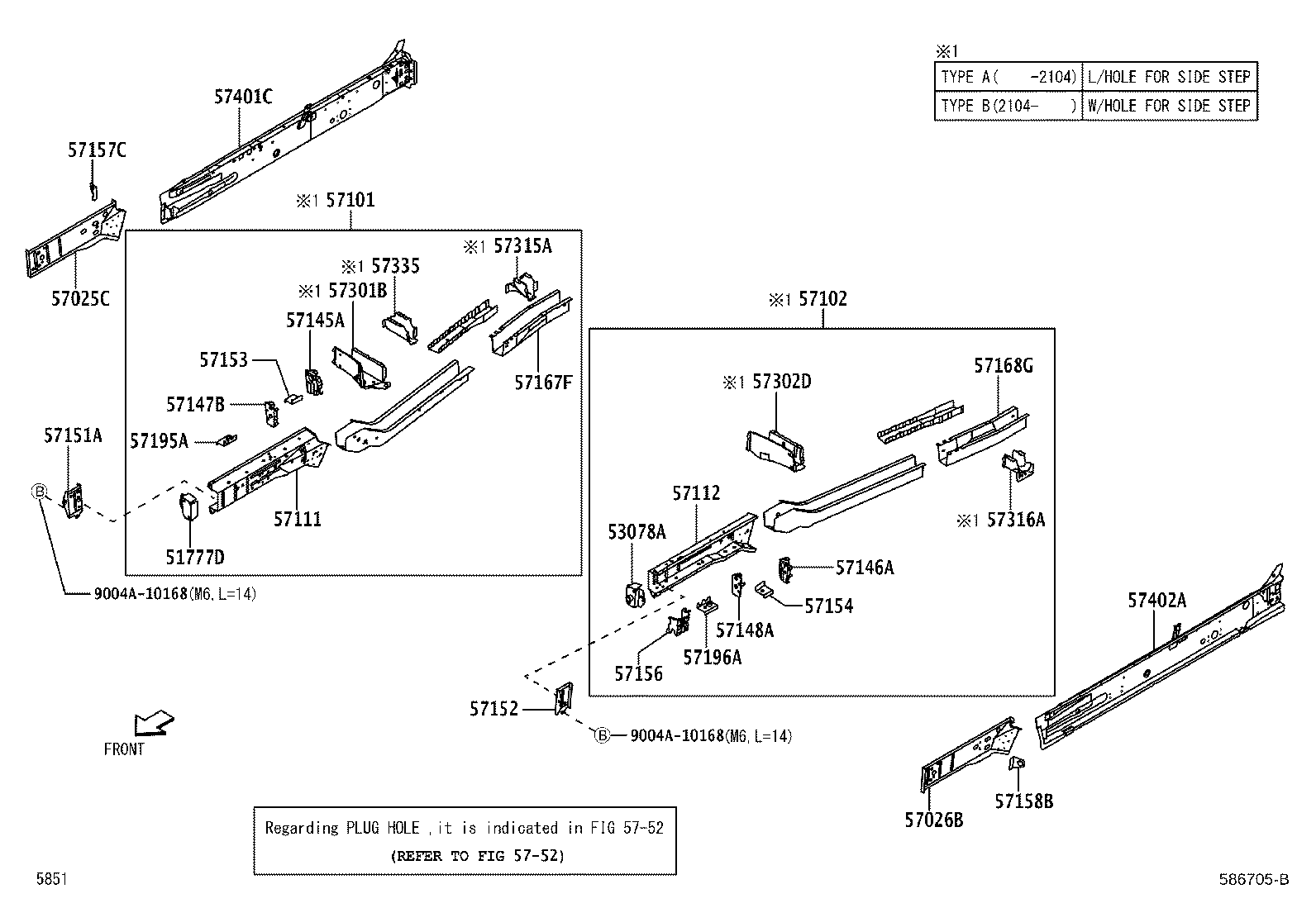 Exploded illustration 586705B