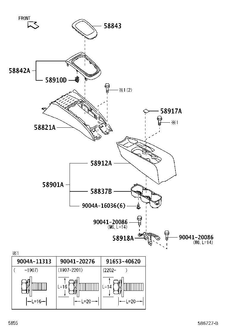 Exploded illustration 586727B
