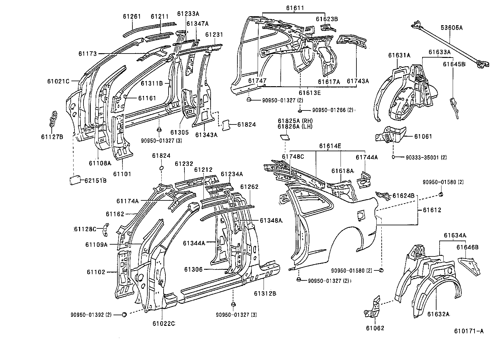 Exploded illustration 610171A