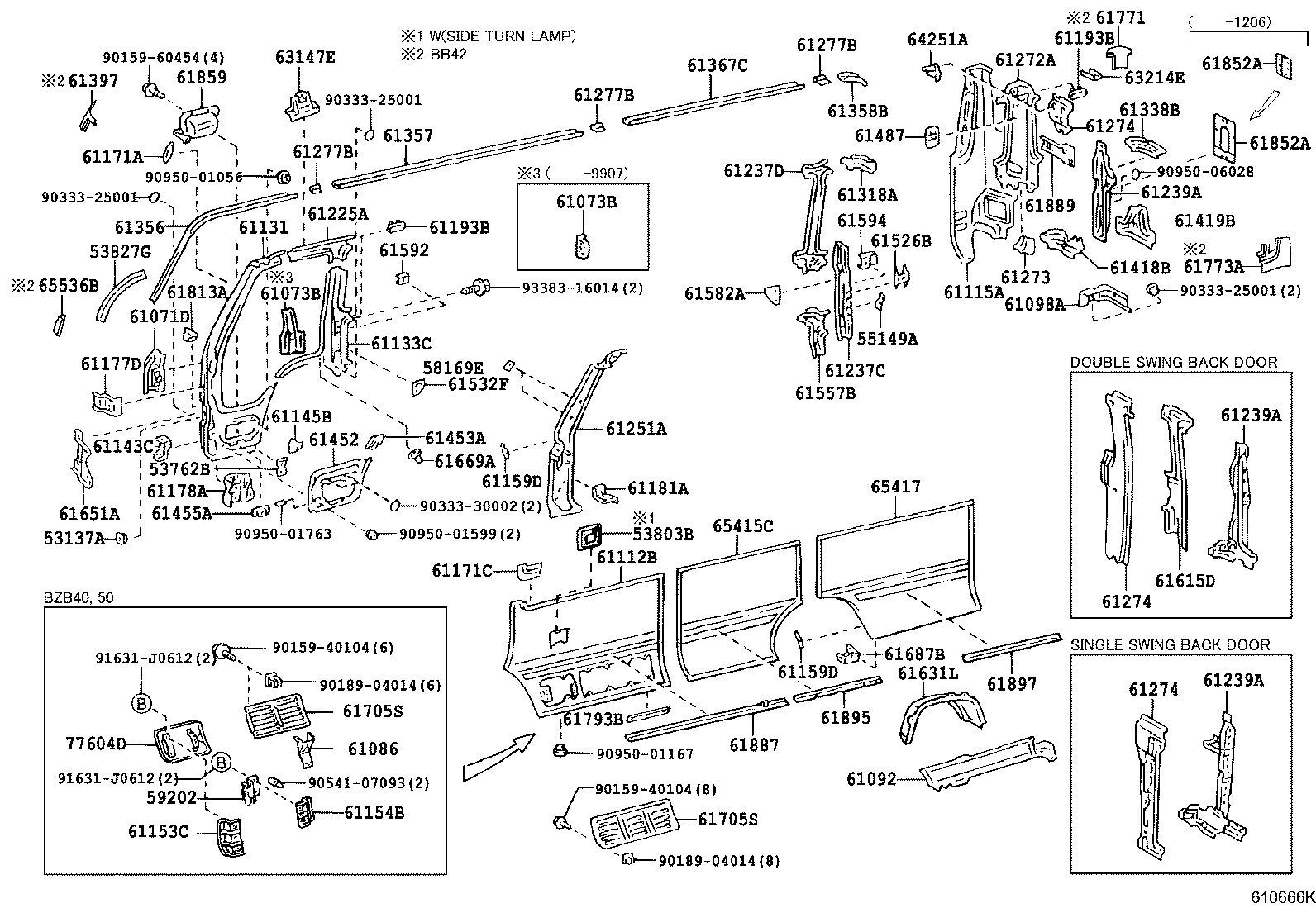 Exploded illustration 610666K