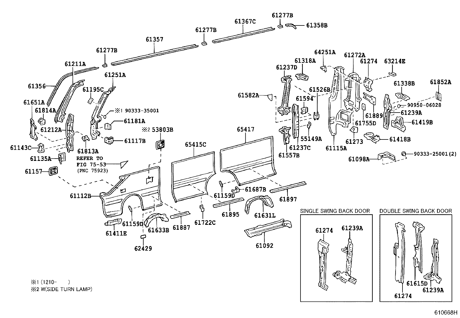 Exploded illustration 610668H