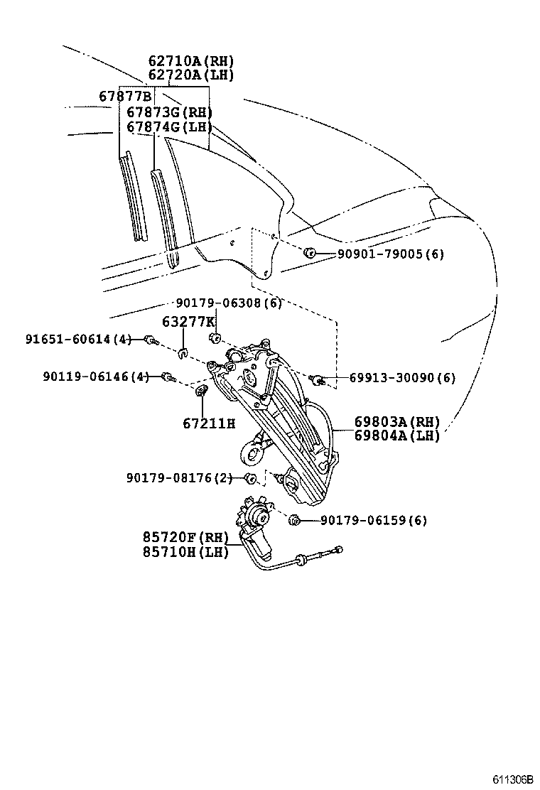 Exploded illustration 611306B