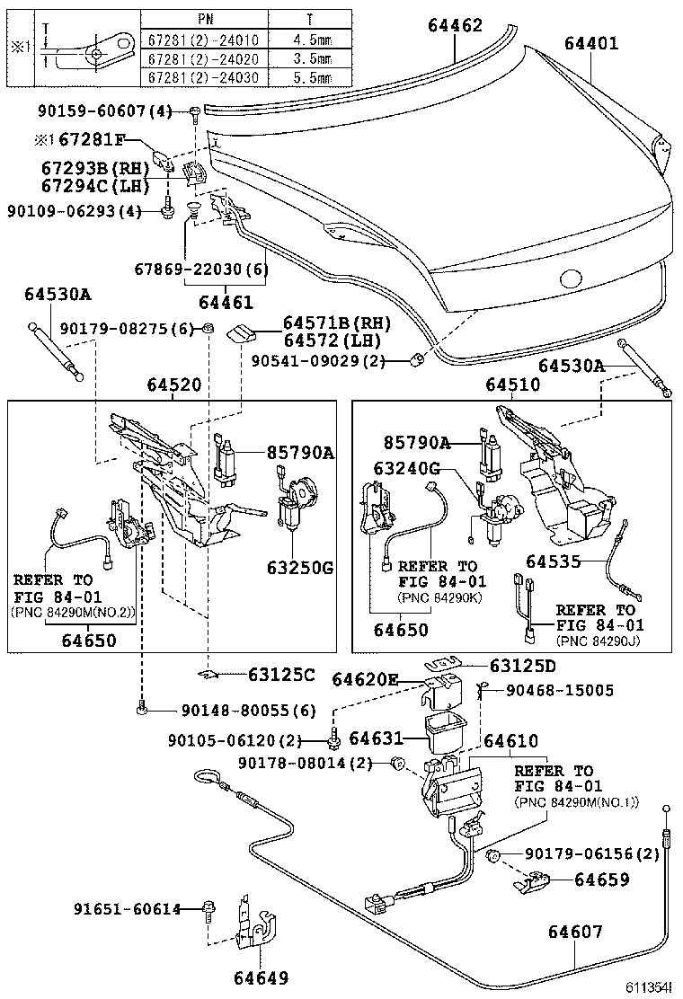 Exploded illustration 611354I