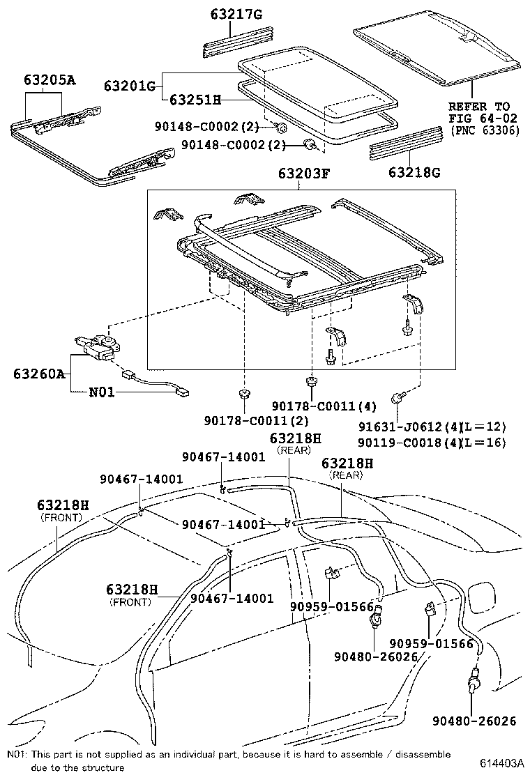 Exploded illustration 614403A