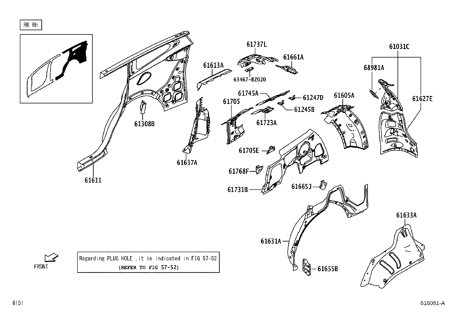Exploded illustration 616081A
