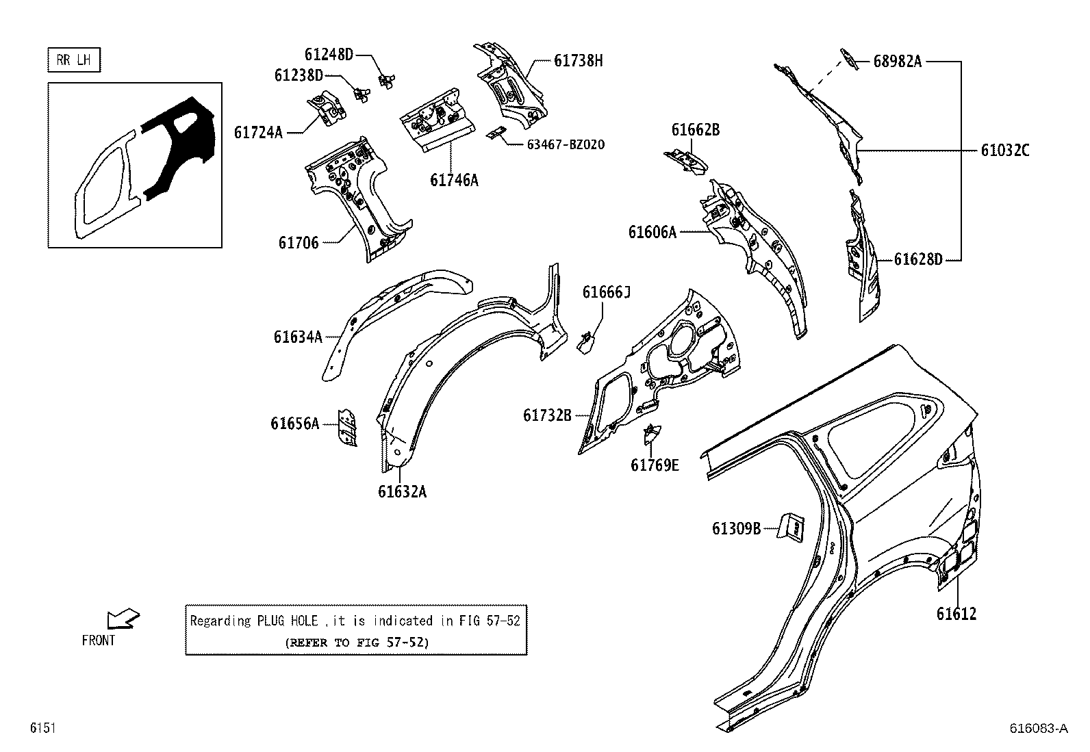 Exploded illustration 616083A