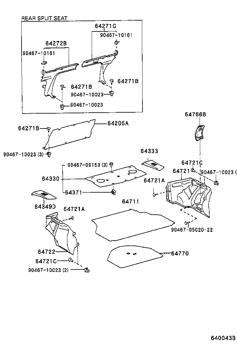 Exploded illustration 640043B