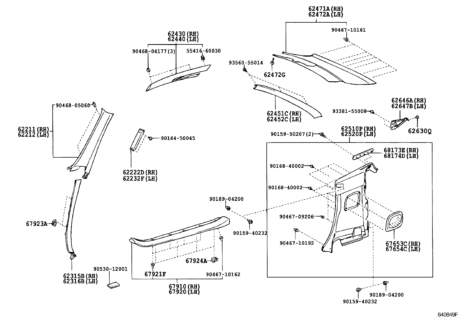 Exploded illustration 640849F