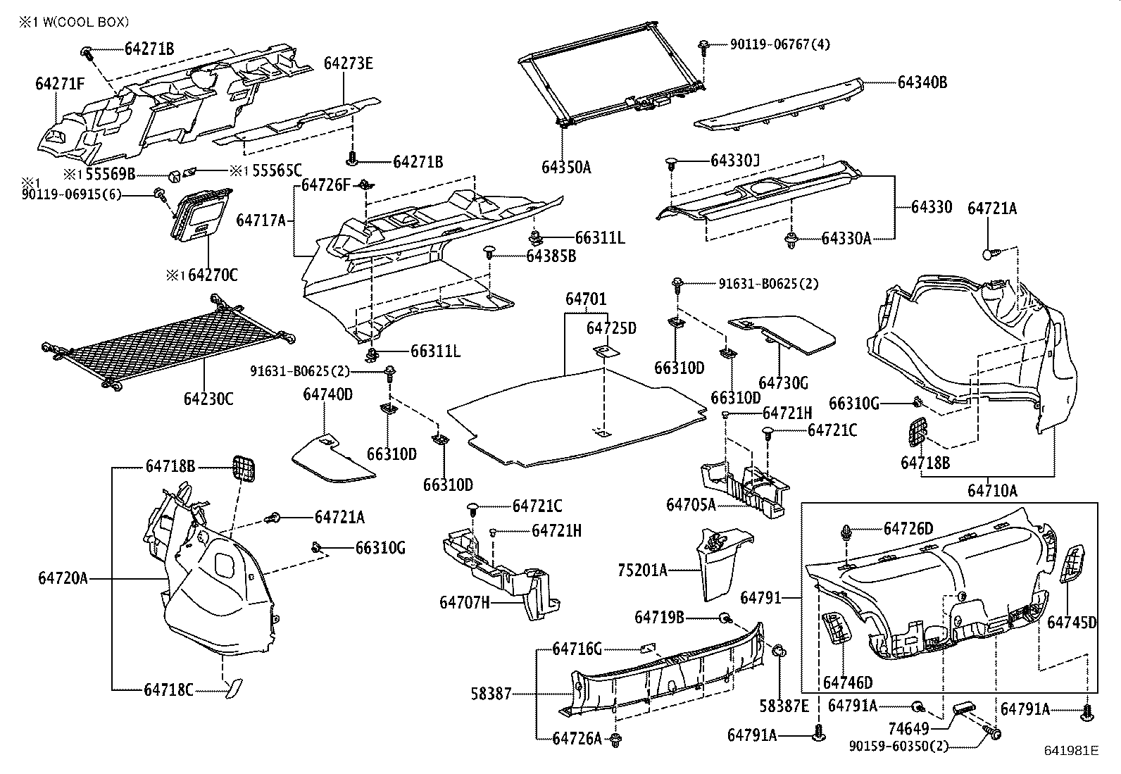 Exploded illustration 641981E