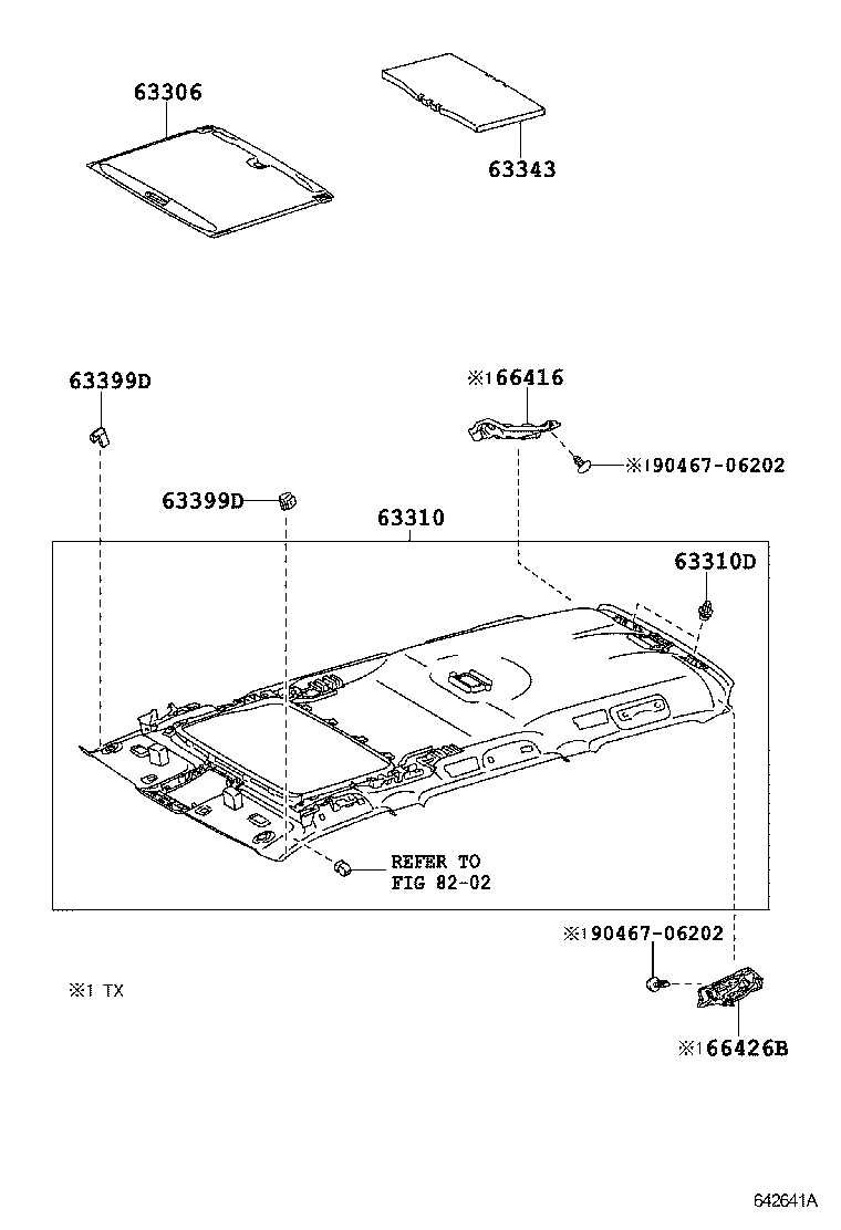 Exploded illustration 642641A