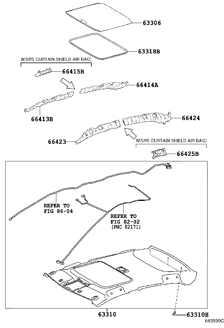 Exploded illustration 643550C