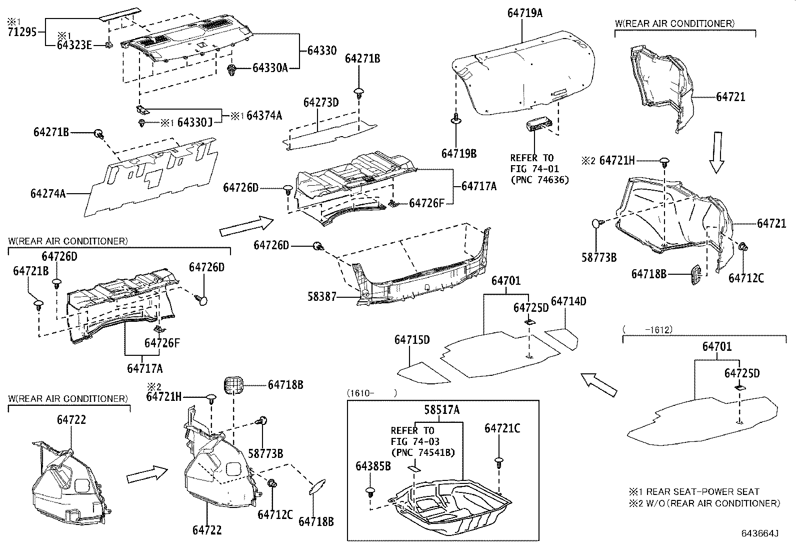 Exploded illustration 643664J