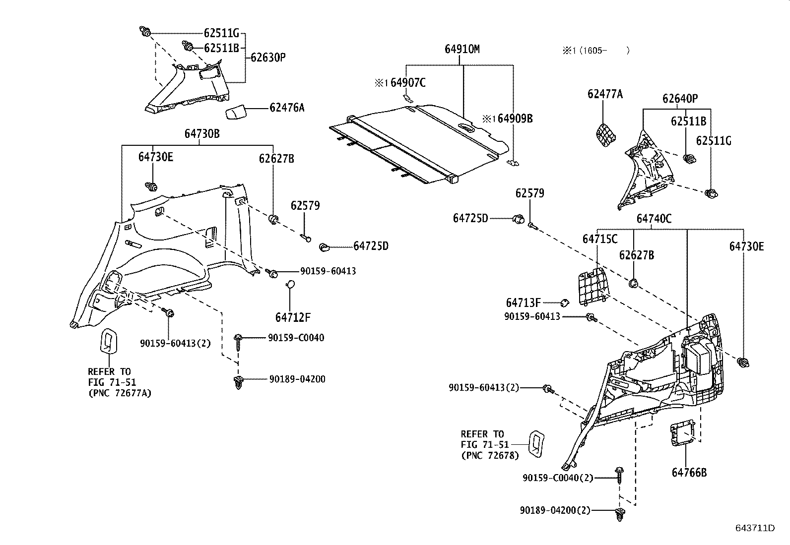 Exploded illustration 643711D
