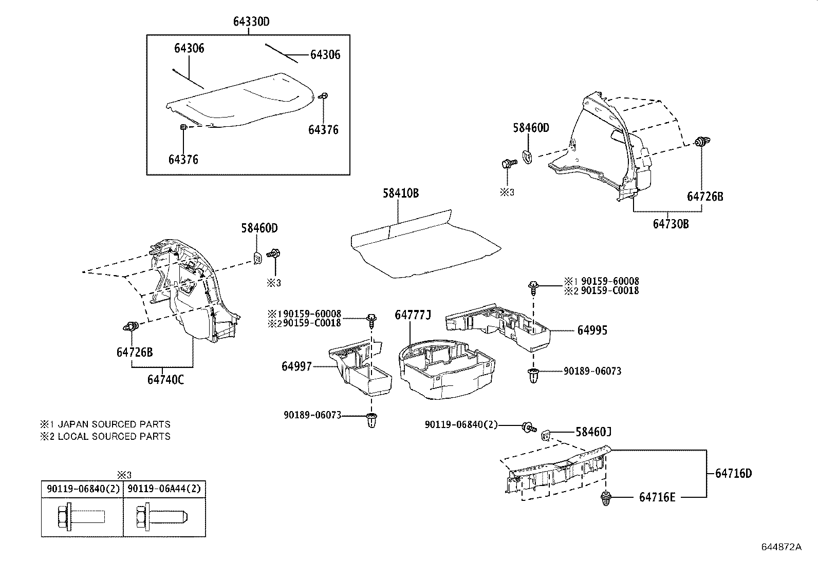 Exploded illustration 644872A