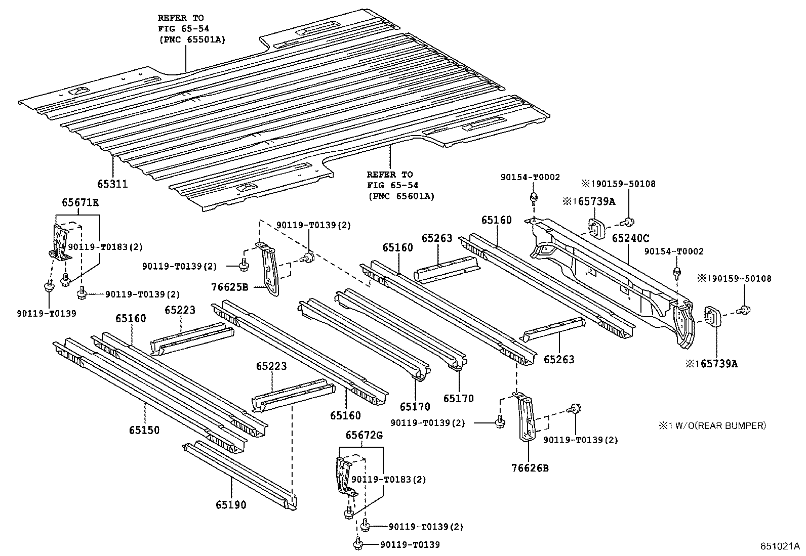 Exploded illustration 651021A