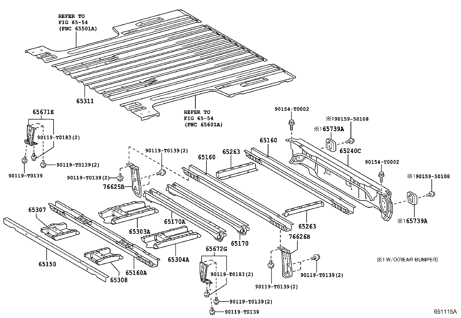 Exploded illustration 651115A