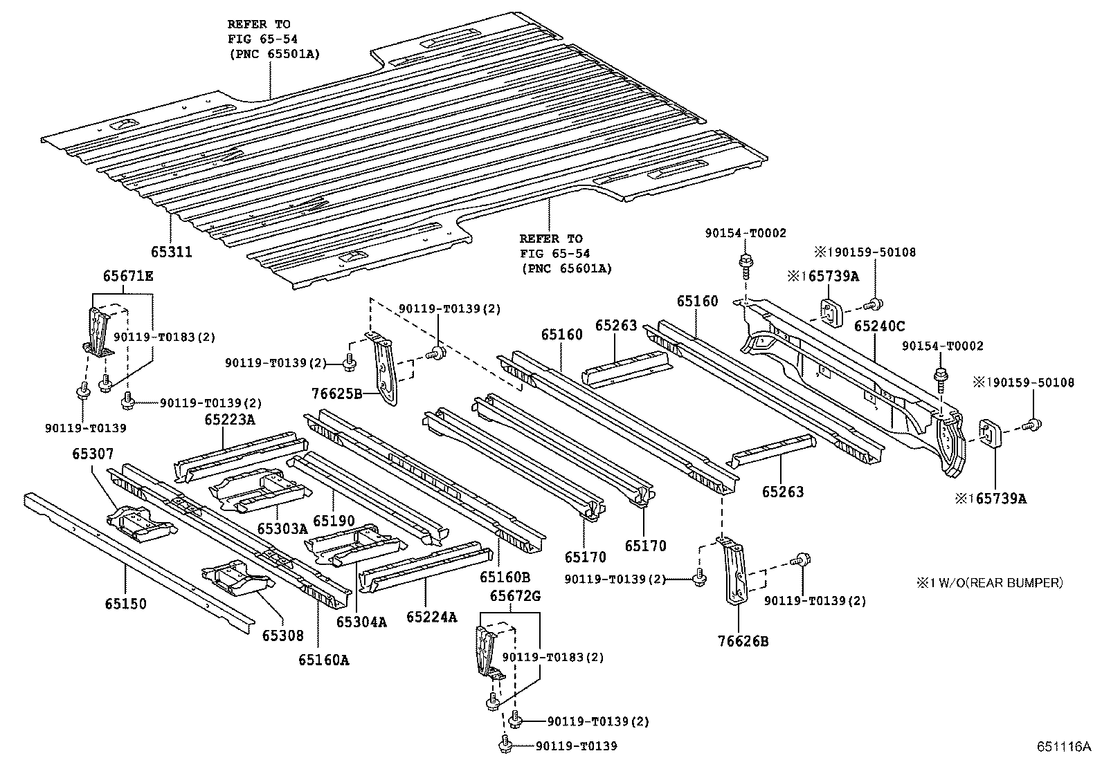 Exploded illustration 651116A
