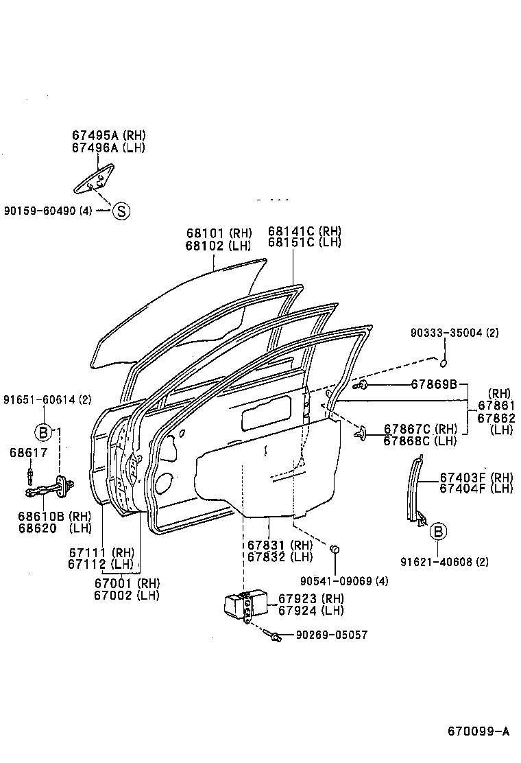 Exploded illustration 670099A
