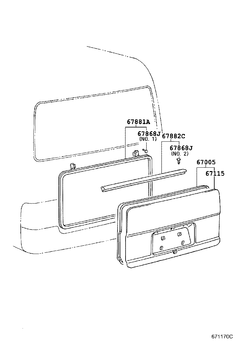 Exploded illustration 671170C