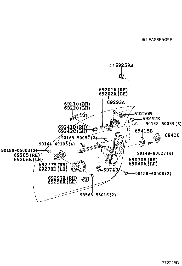Exploded illustration 672228B
