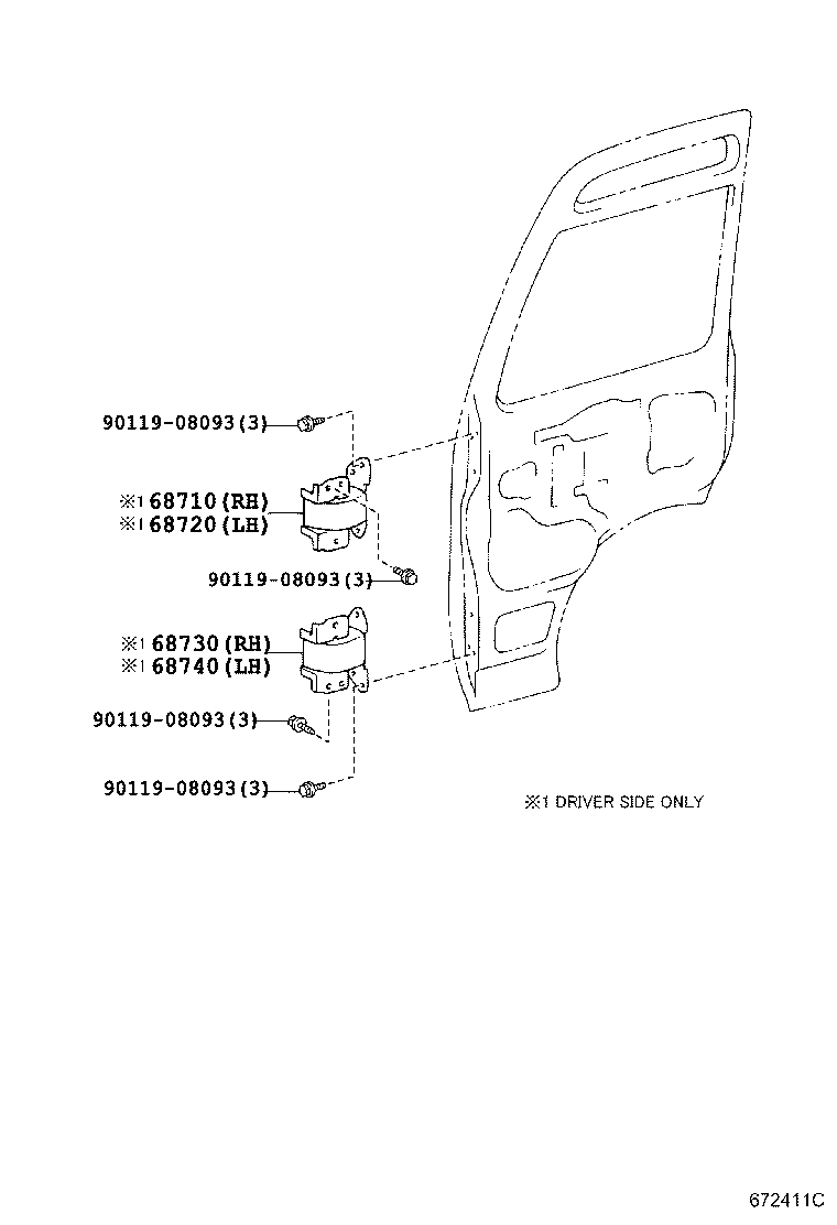 Exploded illustration 672411C