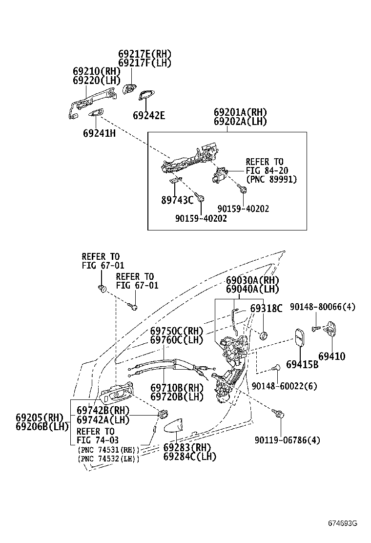 Exploded illustration 674693G