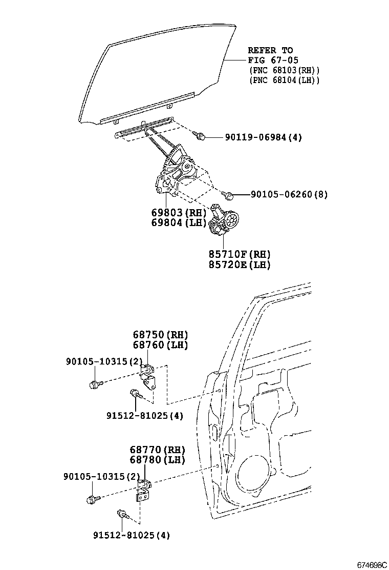 Exploded illustration 674698C