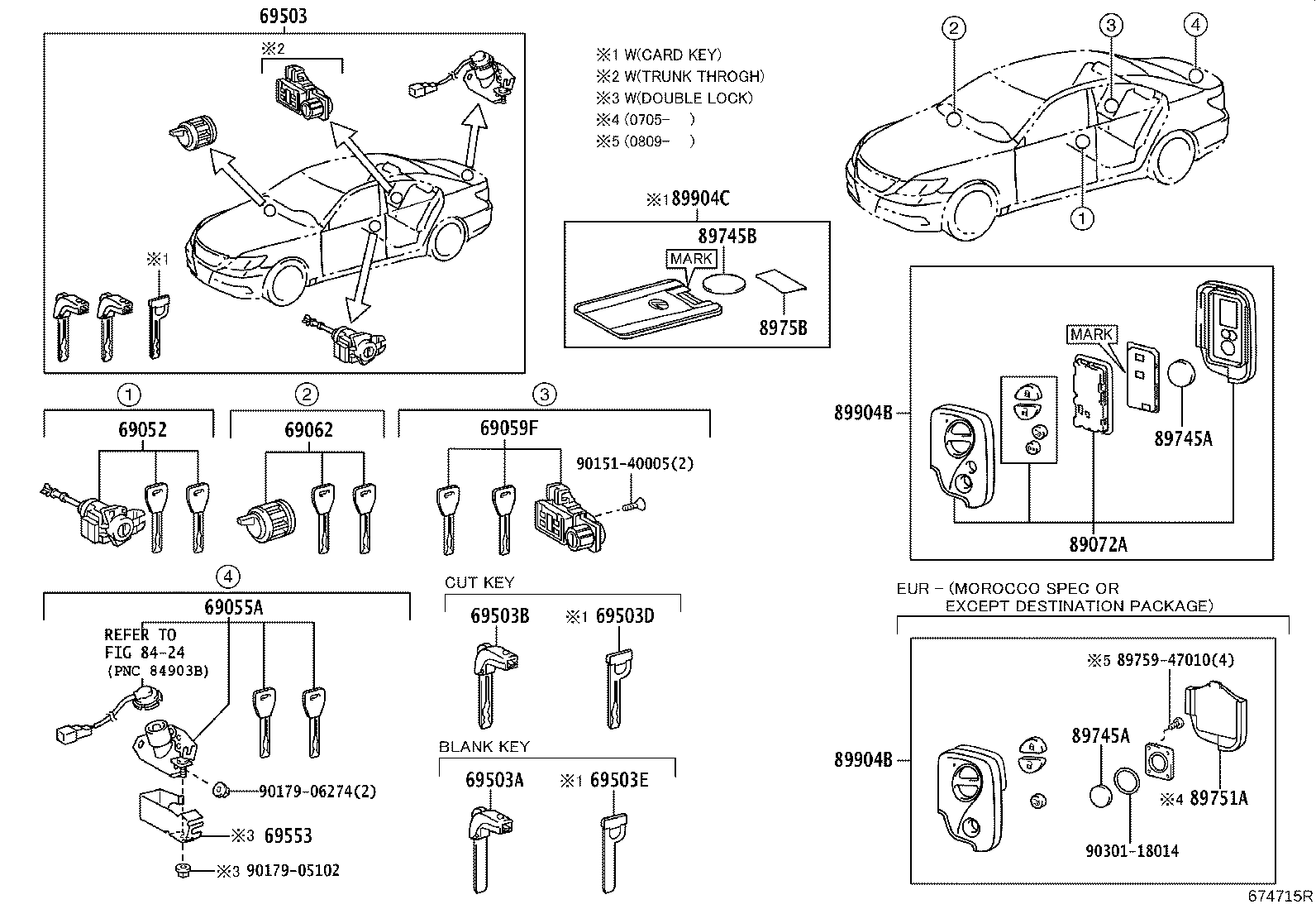 Exploded illustration 674715R