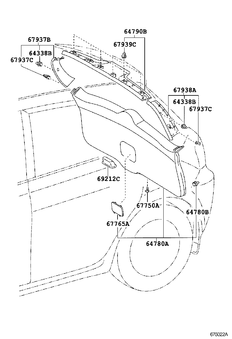 Exploded illustration 675022A