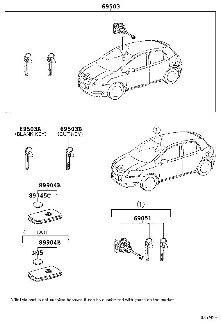 Exploded illustration 675242B