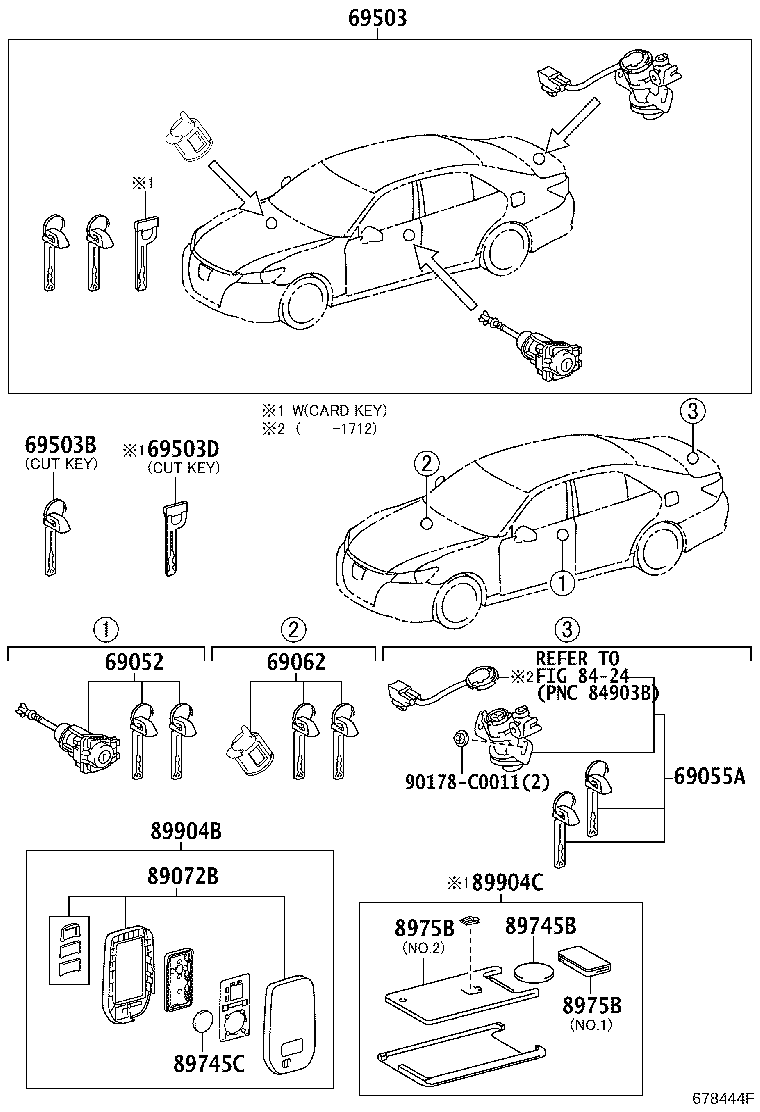Exploded illustration 678444F