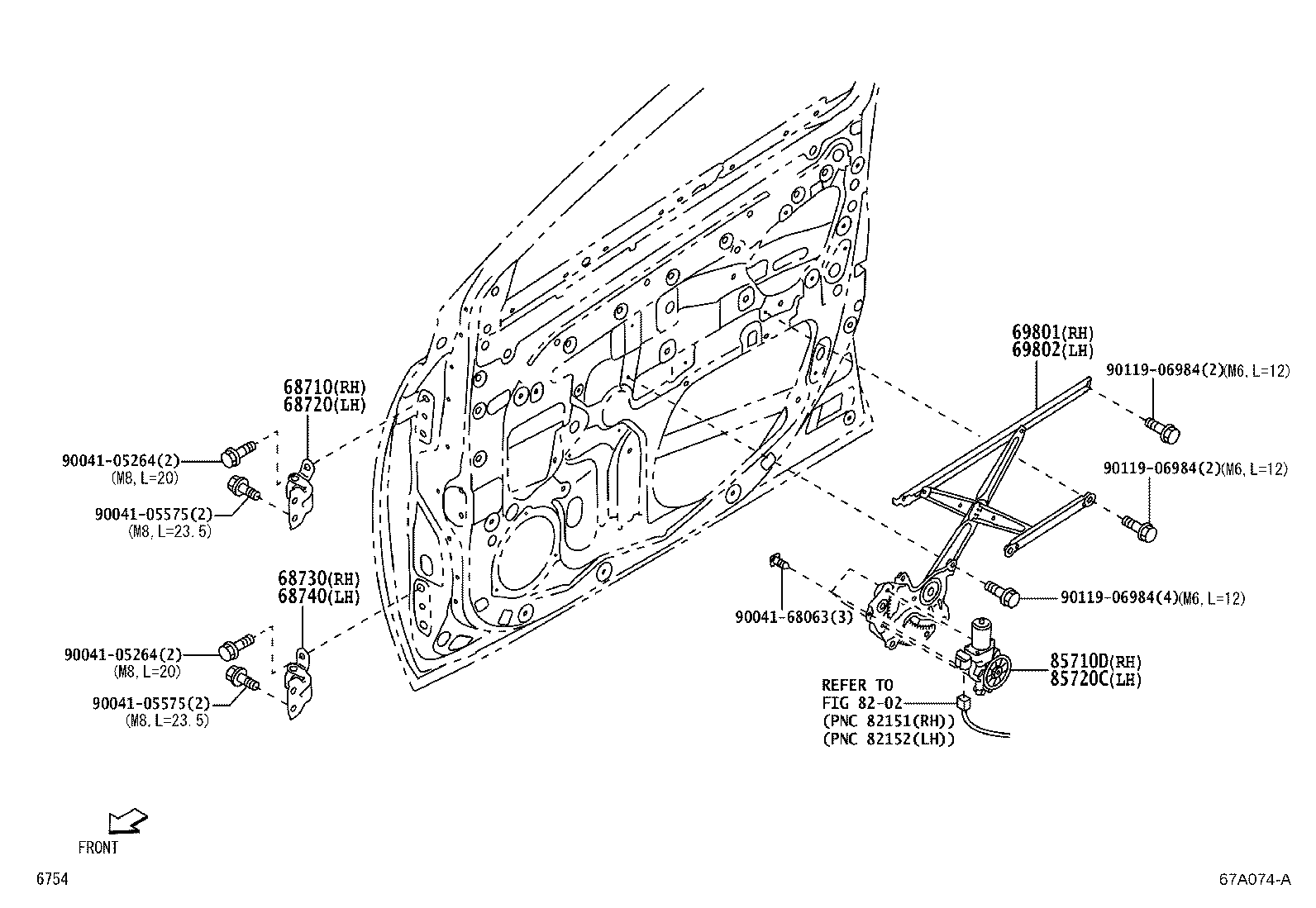 Exploded illustration 67A074A