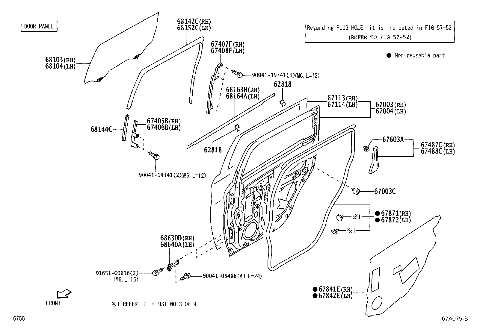 Exploded illustration 67A075B