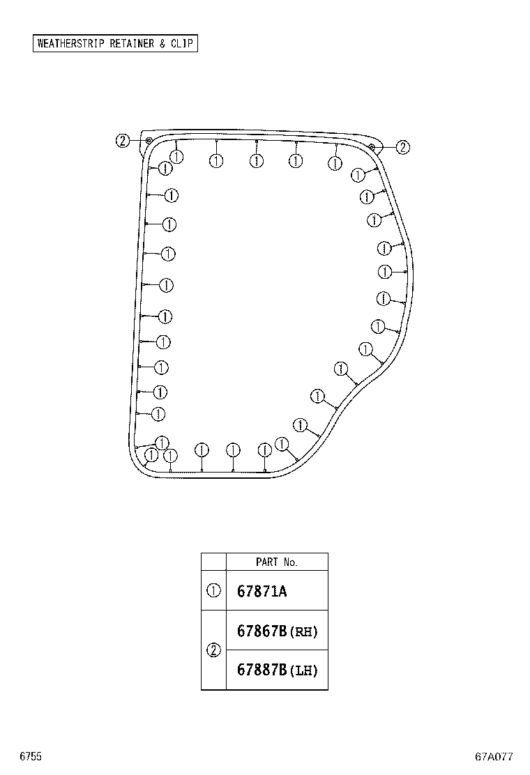 Exploded illustration 67A077