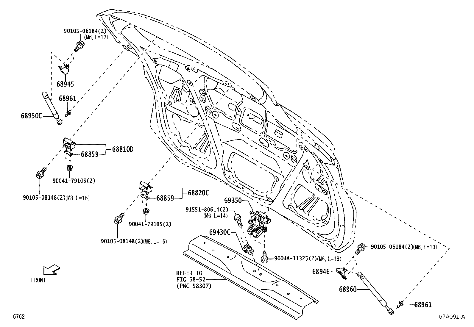 Exploded illustration 67A091A