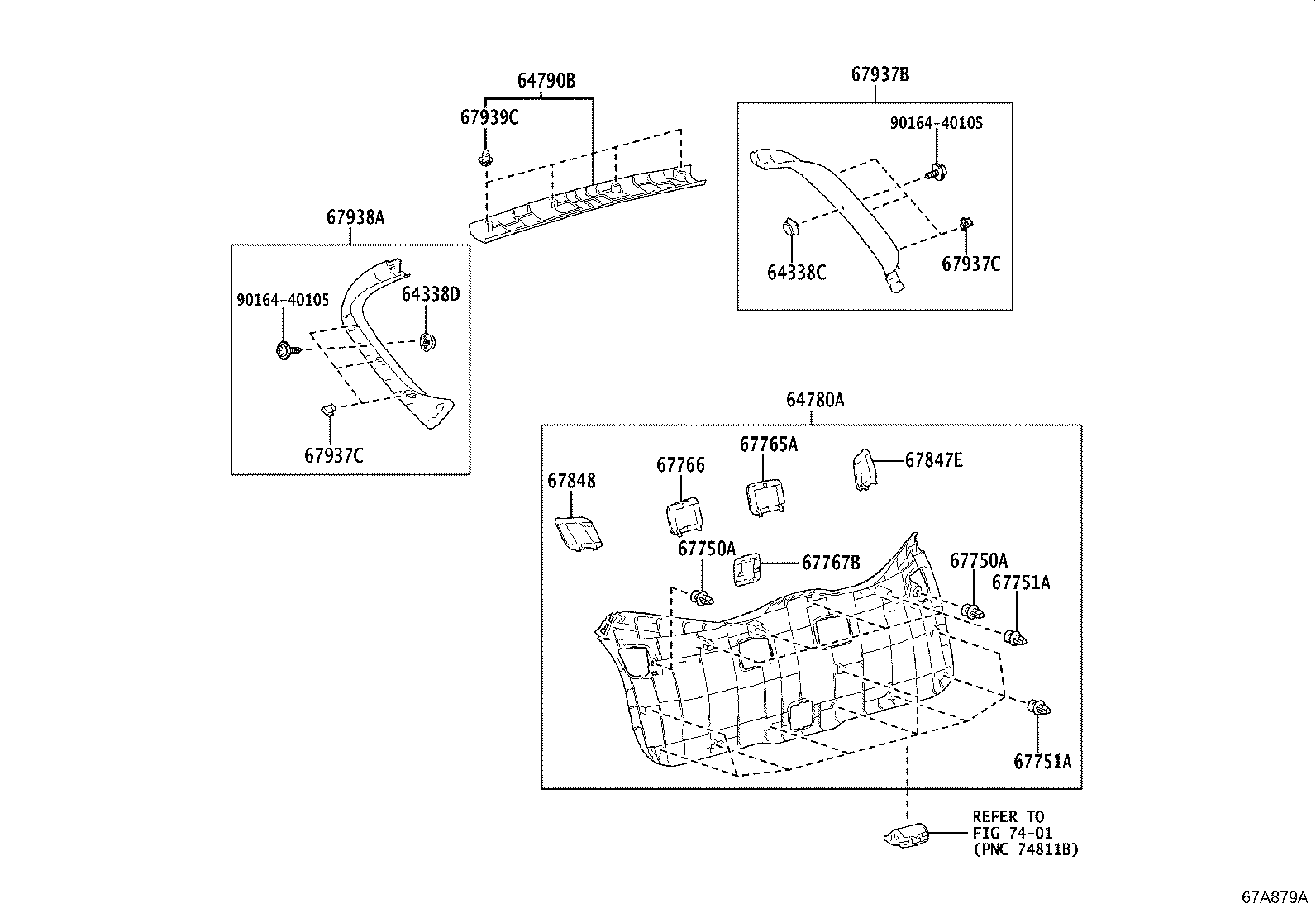 Exploded illustration 67A879A