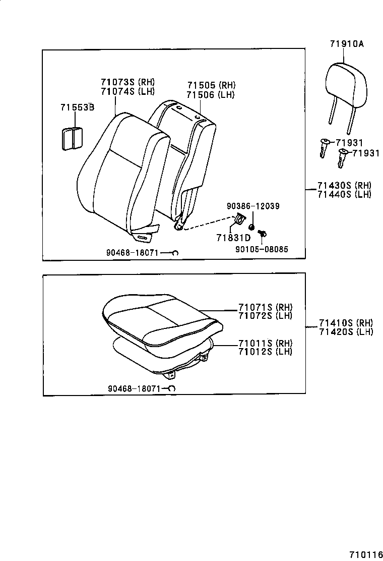 Exploded illustration 710116