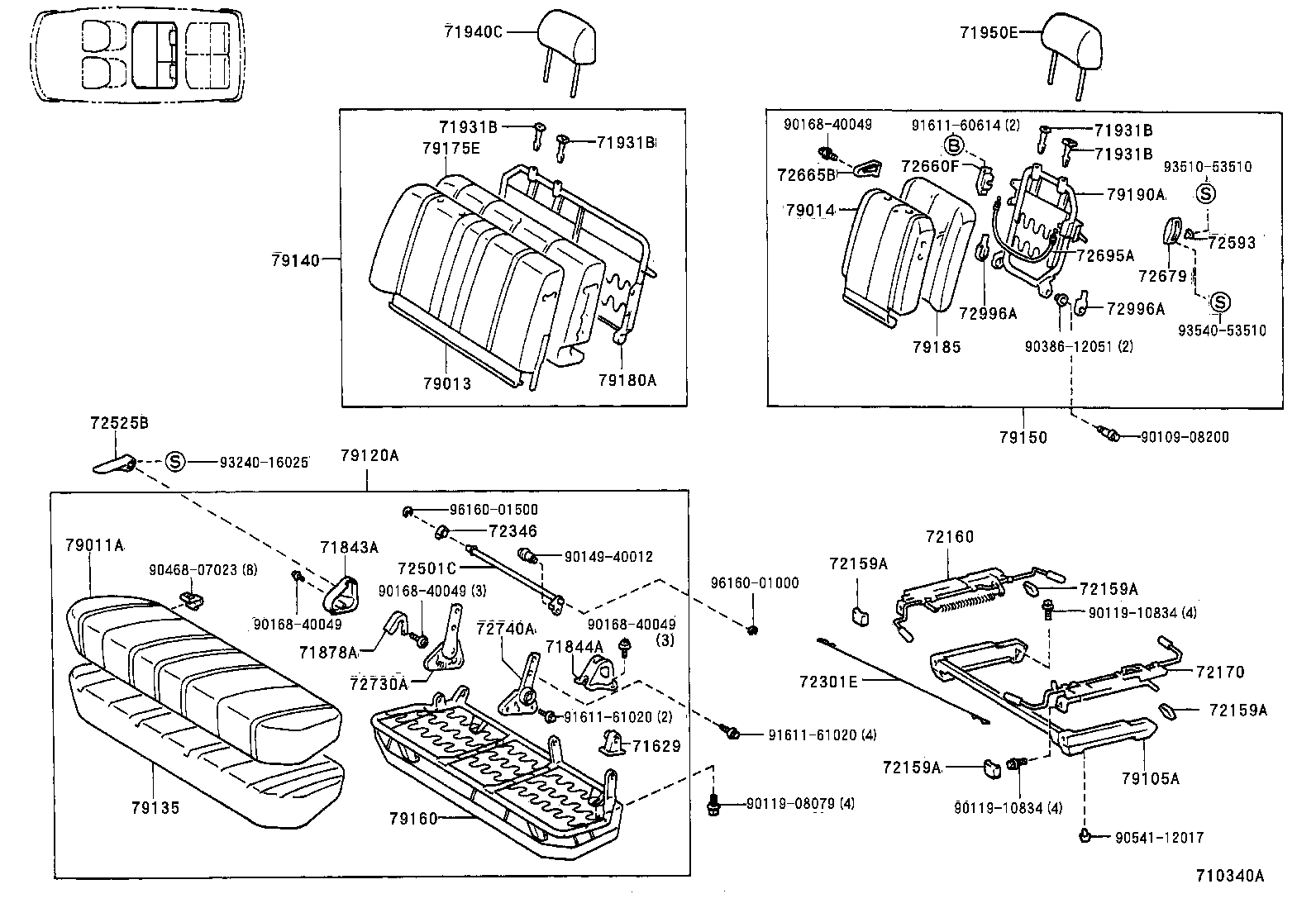 Exploded illustration 710340A