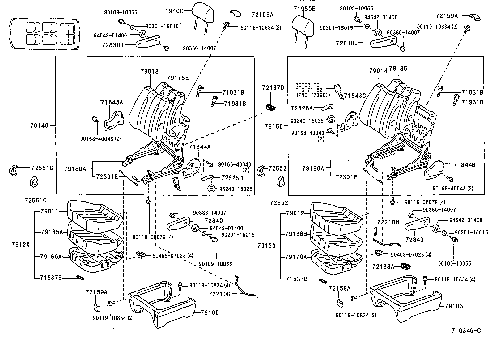 Exploded illustration 710346C