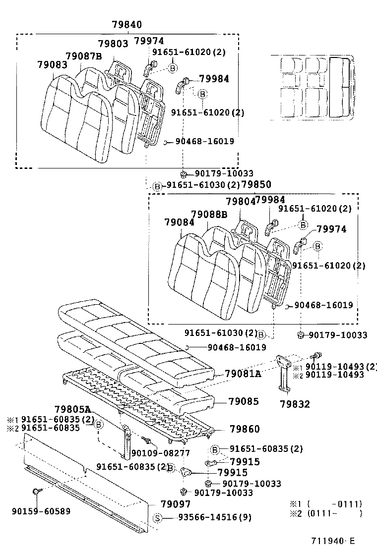 Exploded illustration 711940E
