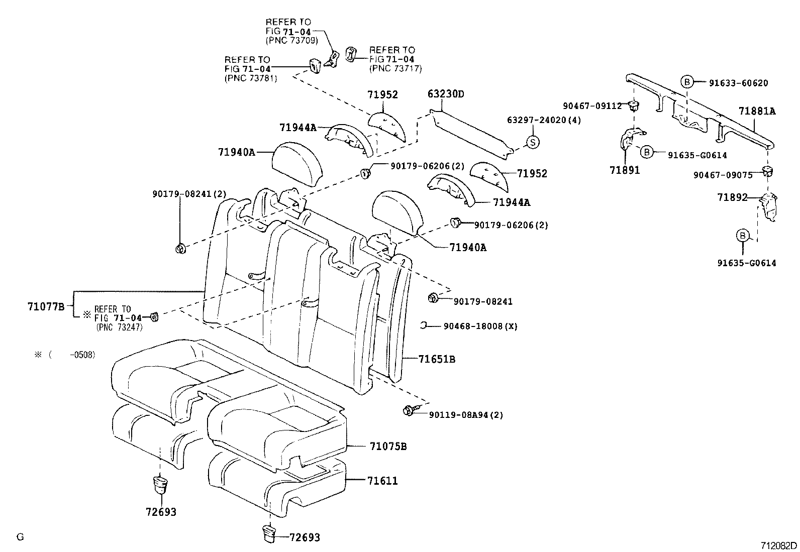 Exploded illustration 712082D
