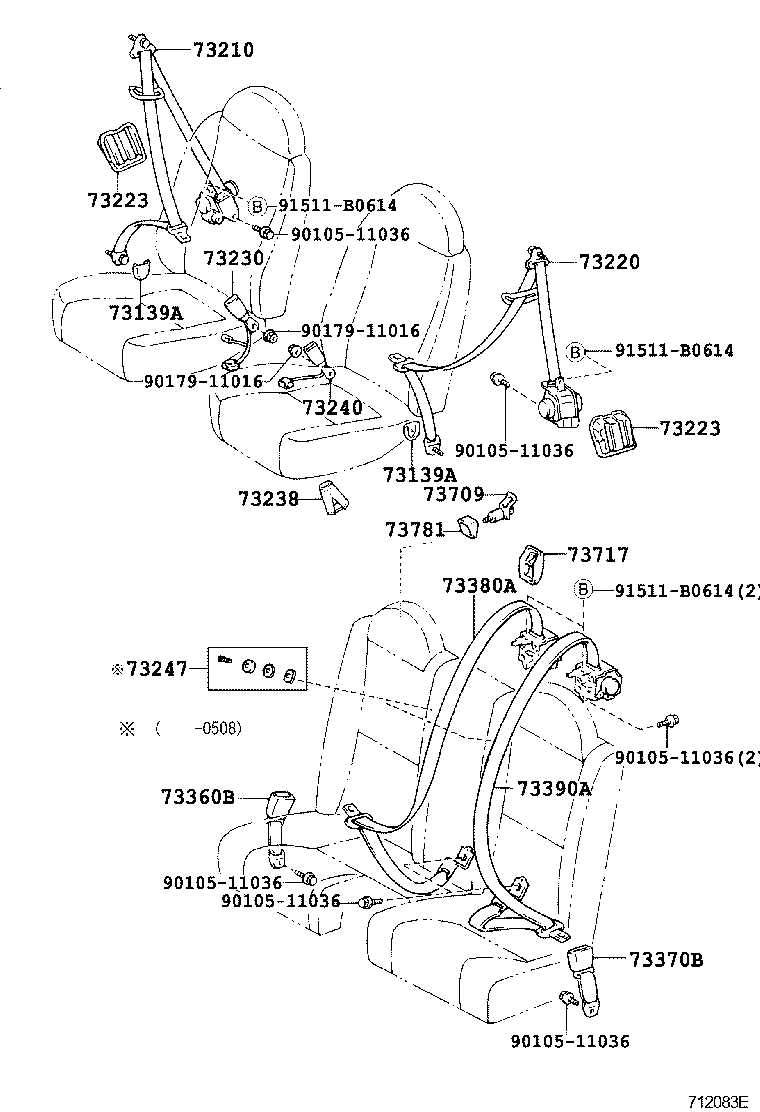 Exploded illustration 712083E