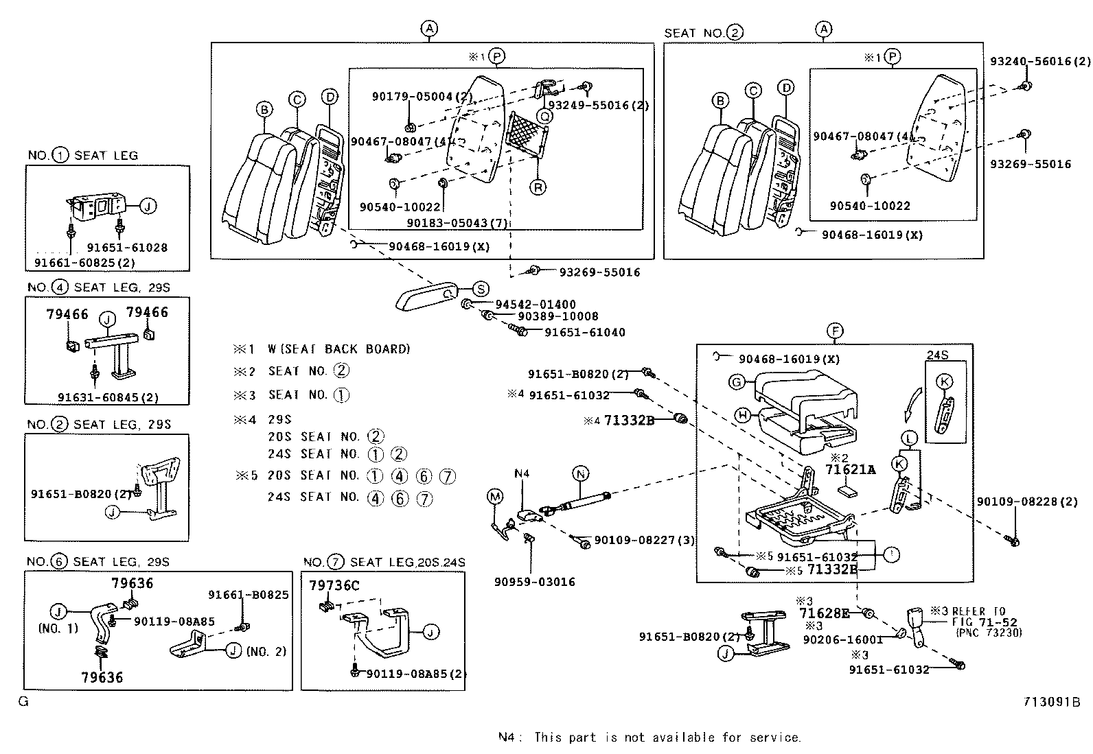 Exploded illustration 713091B