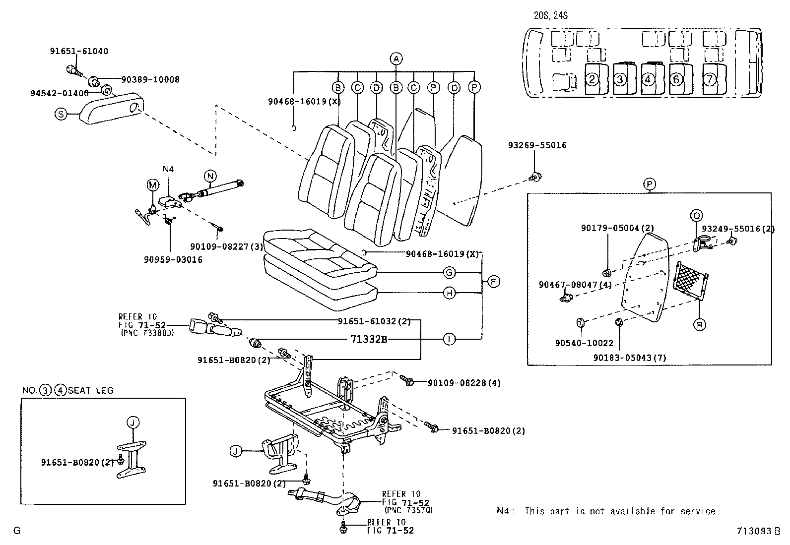 Exploded illustration 713093B