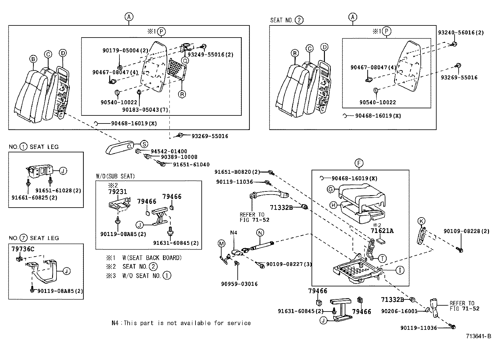 Exploded illustration 713641B
